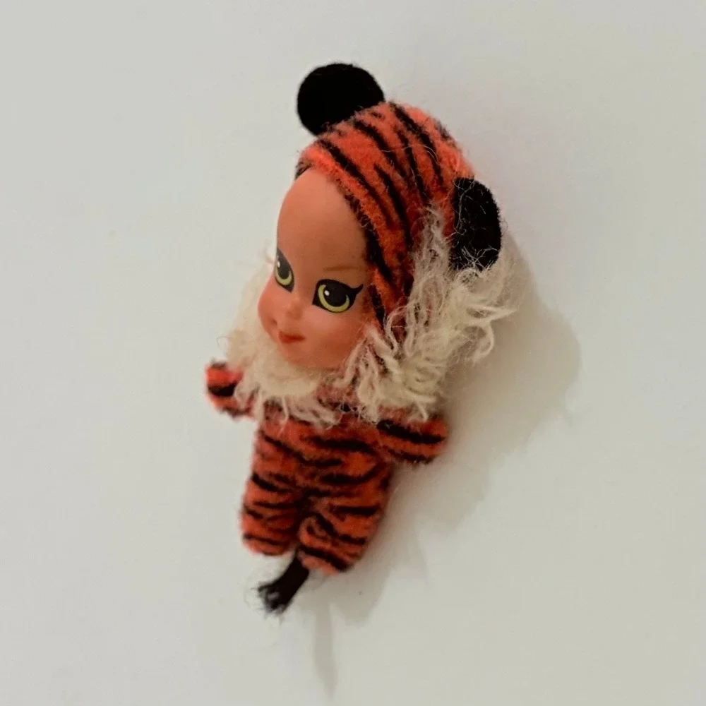 Vintage Mattel LIDDLE KIDDLES Tiny Tiger 3636 Animiddle Doll 1969 2